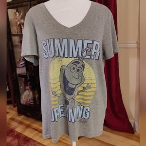 Frozen's Olaf Summer Dreaming V Neck T-Shirt